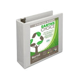 Earth's Choice Biobased Round Ring View Binder, 3 Rings, 3" Capacity, 11 X 8.5, White