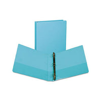 Earth’s Choice Biobased Durable Fashion View Binder, 3 Rings, 1" Capacity, 11 X 8.5, Turquoise, 2-pack