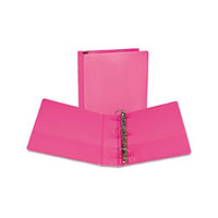 Earth’s Choice Biobased Durable Fashion View Binder, 3 Rings, 2" Capacity, 11 X 8.5, Berry, 2-pack