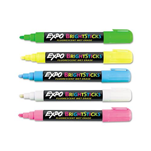 Bright Sticks, Medium Bullet Tip, Assorted Colors, 5-set
