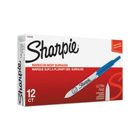 Retractable Permanent Marker, Extra-fine Needle Tip, Blue