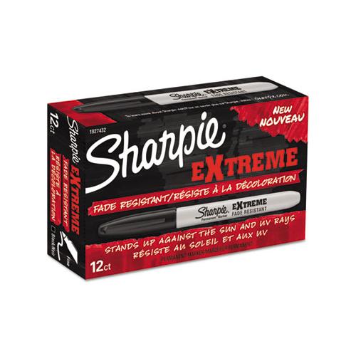 Extreme Marker, Fine Bullet Tip, Black, Dozen