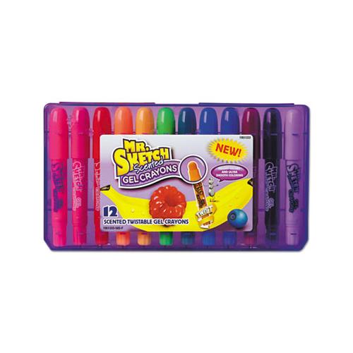 Scented Gel Crayons, Assorted, 12-pack