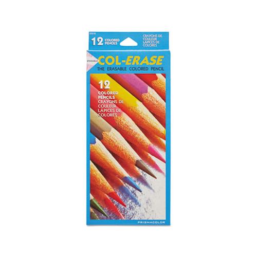 Col-erase Pencil With Eraser, 0.7 Mm, 2b (#1), Assorted Lead-barrel Colors, Dozen