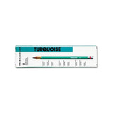 Turquoise Drawing Pencil, 2 Mm, 4b, Black Lead, Turquoise Barrel, Dozen