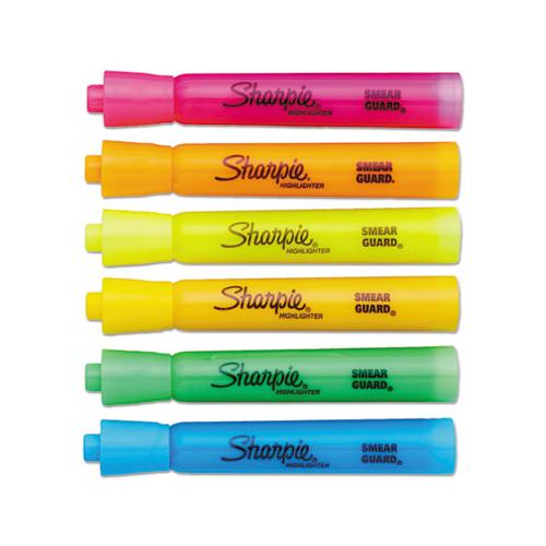 Tank Style Highlighters, Chisel Tip, Assorted Colors, Dozen