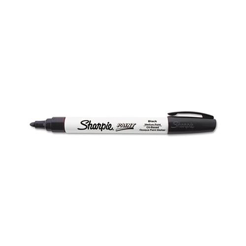 Permanent Paint Marker, Medium Bullet Tip, Black