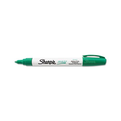 Permanent Paint Marker, Medium Bullet Tip, Green