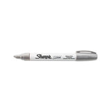 Permanent Paint Marker, Medium Bullet Tip, Silver
