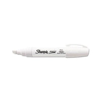 Permanent Paint Marker, Extra-broad Chisel Tip, White
