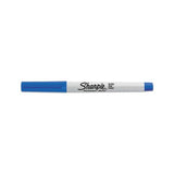 Ultra Fine Tip Permanent Marker, Extra-fine Needle Tip, Blue, Dozen