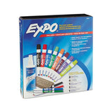 Low-odor Dry Erase Marker, Eraser & Cleaner Kit, Assorted Tips, Assorted Colors, 12-set