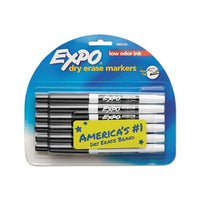 Low-odor Dry-erase Marker, Fine Bullet Tip, Black, Dozen