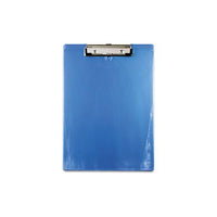Plastic Clipboard, 1-2" Capacity, 8 1-2 X 12 Sheets, Ice Blue