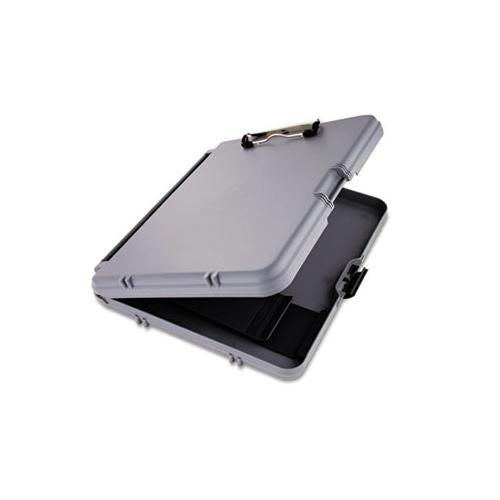 Workmate Storage Clipboard, 1-2" Capacity, Holds 8 1-2w X 12h, Charcoal-gray