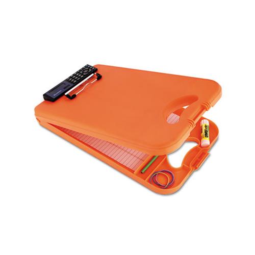 Deskmate Ii W-calculator, 1-2" Clip Cap, 8 1-2 X 12 Sheets, Hi-vis Orange