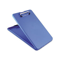 Slimmate Storage Clipboard, 1-2" Clip Capacity, Holds 8 1-2 X 11 Sheets, Blue