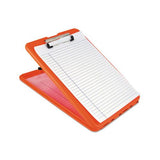 Slimmate Storage Clipboard, 1-2" Clip Capacity, 8 1-2 X 11 Sheets, Hi-vis Orange