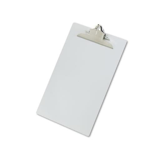 Aluminum Clipboard W-high-capacity Clip, 1" Clip Cap, 8 1-2 X 14 Sheets, Silver