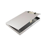 Tuffwriter Recycled Aluminum Storage Clipboard, 1-2" Clip, 8 1-2 X 12, Gray