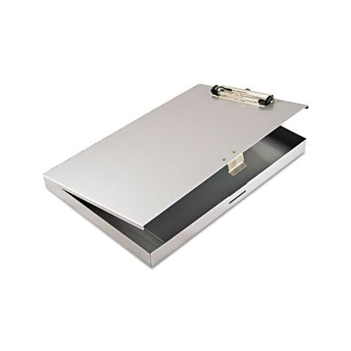 Tuffwriter Recycled Aluminum Storage Clipboard, 1-2" Clip, 8 1-2 X 12, Gray