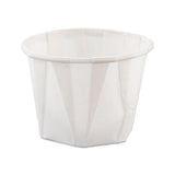 Paper Portion Cups, 1oz, White, 250-bag, 20 Bags-carton