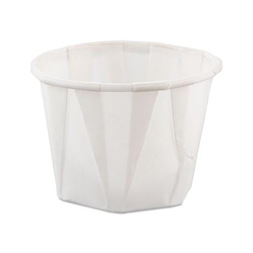 Paper Portion Cups, 1oz, White, 250-bag, 20 Bags-carton