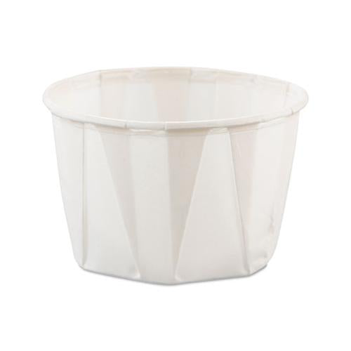 Paper Portion Cups, 2oz, White, 250-bag, 20 Bags-carton