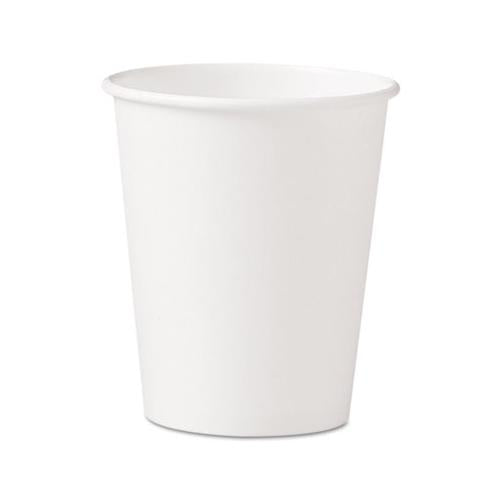 Polycoated Hot Paper Cups, 10 Oz, White