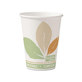 Bare  By Solo Eco-forward Pla Paper Hot Cups, 12oz,leaf Design,50-bag,20 Bags-ct