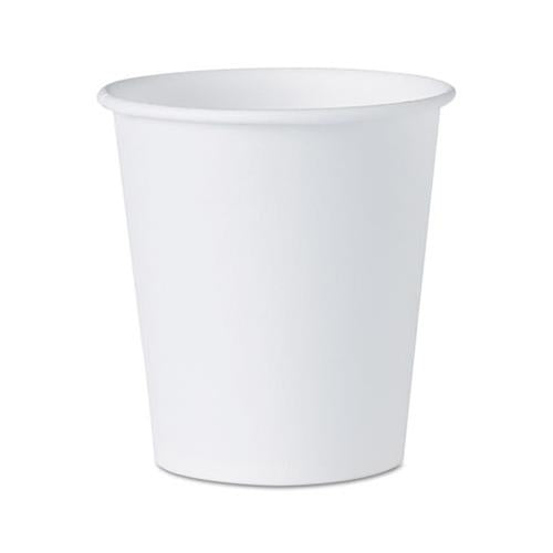 White Paper Water Cups, 3oz, 100-bag, 50 Bags-carton