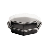 Octaview Cf Containers, Black-clear, 42oz, 9.57w X 9.18d X 3.15h, 100-carton