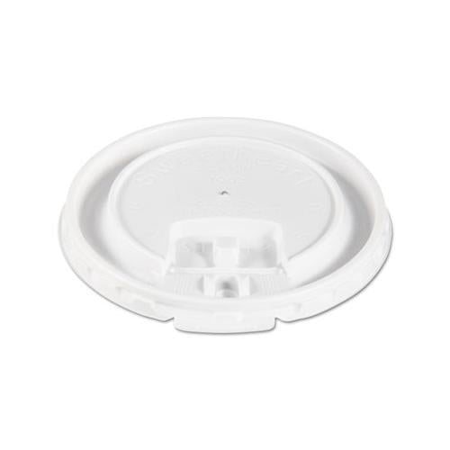 Liftbk & Lock Tab Cup Lids For Foam Cups, Fits 10oz Cups, White, 2000-carton