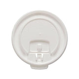 Liftback & Lock Tab Cup Lids For Foam Cups, Fits 8 Oz Trophy Cups, We, 100-pk