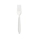 Impress Heavyweight Full-length Polystyrene Cutlery, Fork, White, 1000-carton