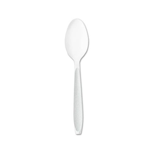 Impress Heavyweight Polystyrene Cutlery, Teaspoon, White, 1000-carton