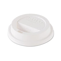 Traveler Dome Hot Cup Lid, Fits 8oz Cups, White, 100-pack, 10 Packs-carton