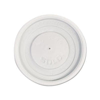 Polystyrene Vented Hot Cup Lids, 4oz Cups, White, 100-pack, 10 Packs-carton