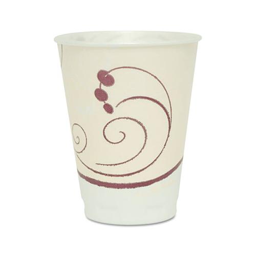 Symphony Design Trophy Foam Hot-cold Cups, 12 Oz, Beige, 1000-carton