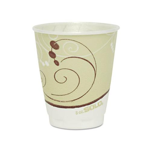Symphony Design Trophy Foam Hot-cold Drink Cups, 8 Oz, Beige, 1000-carton