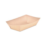 Food Trays, Paperboard, Brown Kraft, 5-lb Capacity, 500-carton