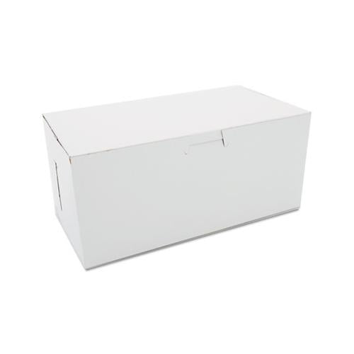 Non-window Bakery Boxes, 9 X 5 X 4, White, 250-carton