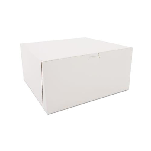 Tuck-top Bakery Boxes, 12 X 12 X 6, White, 50-carton