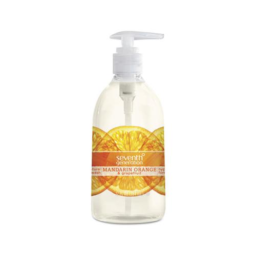 Natural Hand Wash, Mandarin Orange & Grapefruit, 12 Oz Pump Bottle, 8-carton