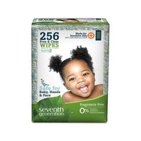 Free & Clear Baby Wipes, Refill, Unscented, White, 256-pack