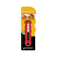 Klever Kutter Safety Cutter, 3 Razor Blades, Red