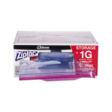 Double Zipper Storage Bags, 1 Gal, 1.75 Mil, 10.56" X 10.75", Clear, 250-box