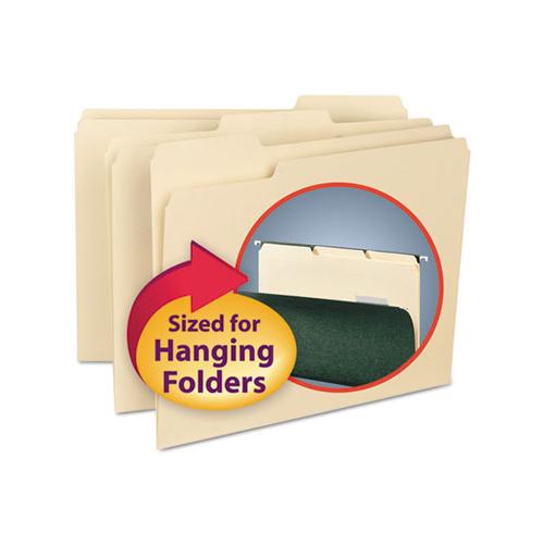 Interior File Folders, 1-3-cut Tabs, Letter Size, Manila, 100-box