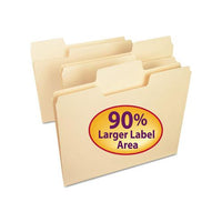 Supertab Top Tab File Folders, 1-3-cut Tabs, Letter Size, 11 Pt. Manila, 100-box
