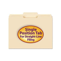 Manila File Folders, 1-3-cut Tabs, Center Position, Letter Size, 100-box